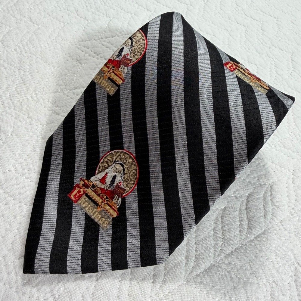The Saturday‎ Evening Post Mens 100% Silk Striped Christmas Santa Tie Canada